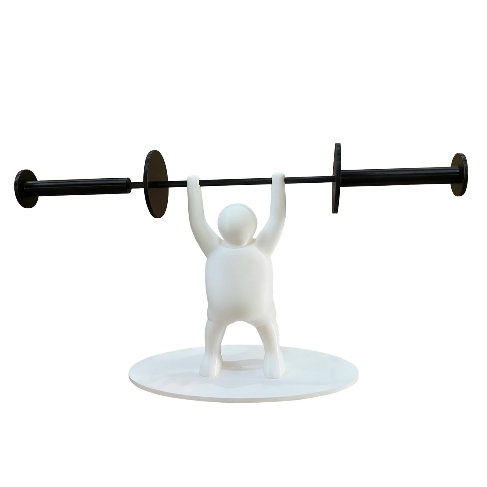 Elnwnnkc All White Villain Bl Artistic Weightlifters Tissue Holder Bathroom Decor Printed Compact Size 16X24cm Paper Towel Holder