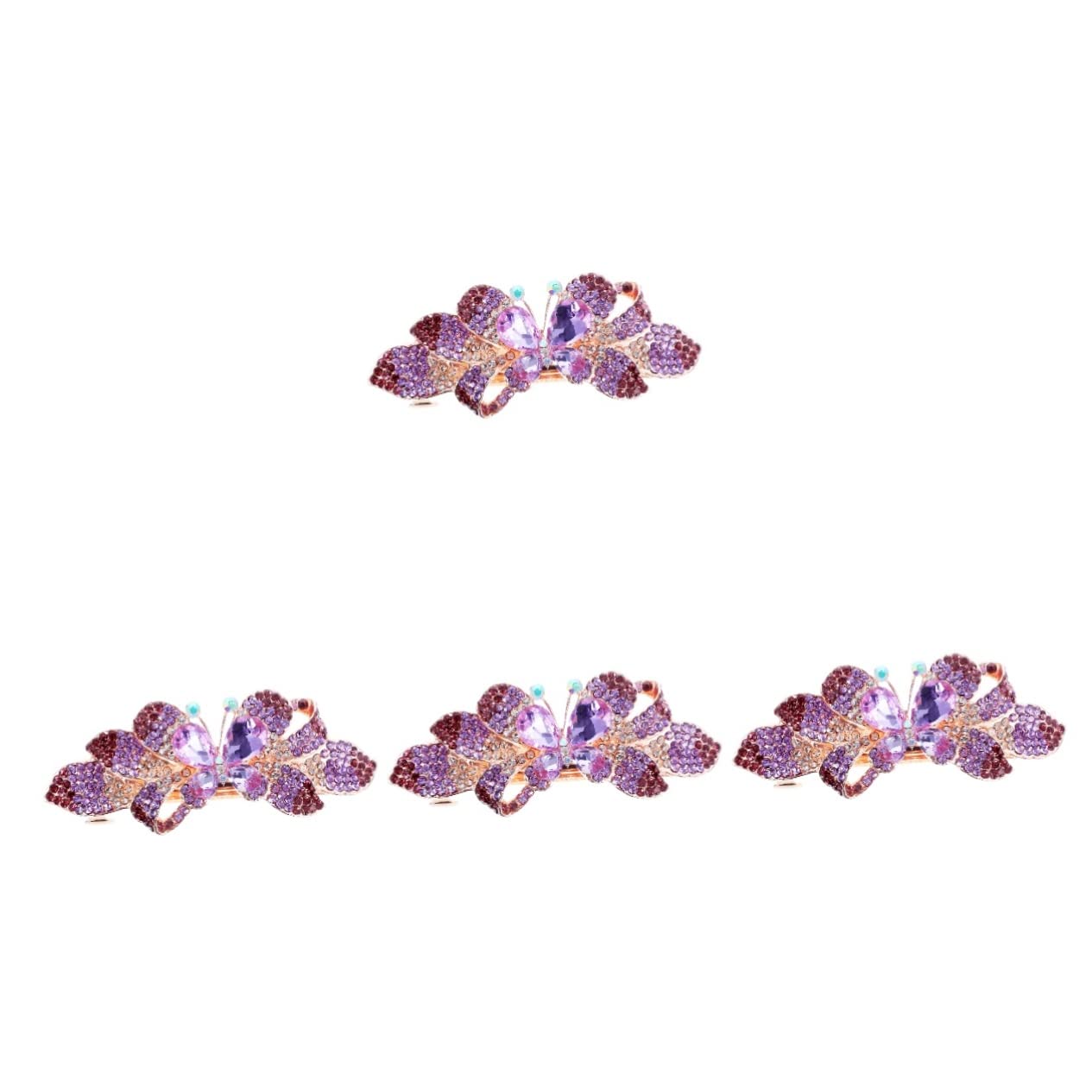 FRCOLOR 4pezzi Rhinestone Hair Clip Per Fermaglio Decorativo Per Clip Per Acconciature Giornalieri e Speciali Resistente e Zirconi