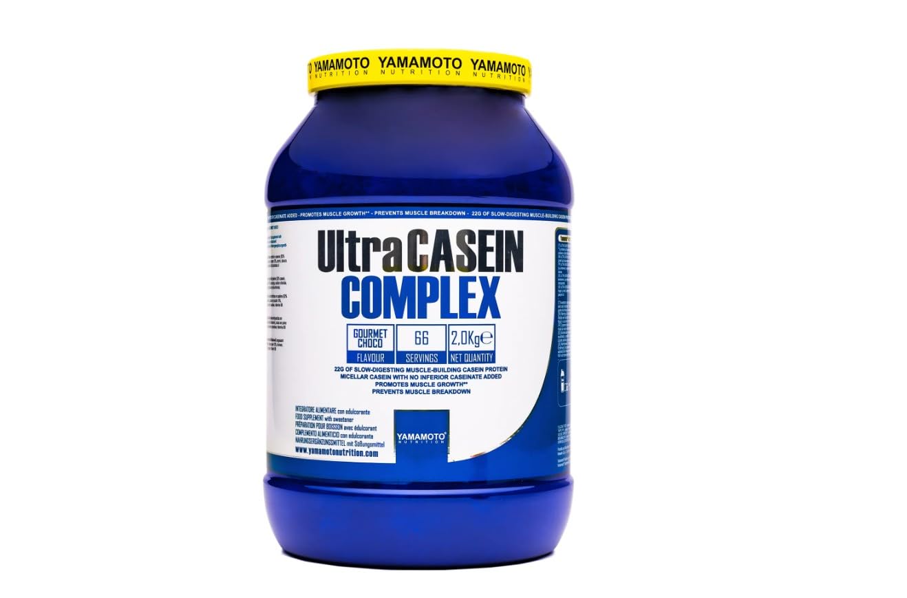 Yamamoto Nutrition Ultra Casein, 2000 g, Gusto Cioccolato, Proteine ottenute al 100% da caseina micellare