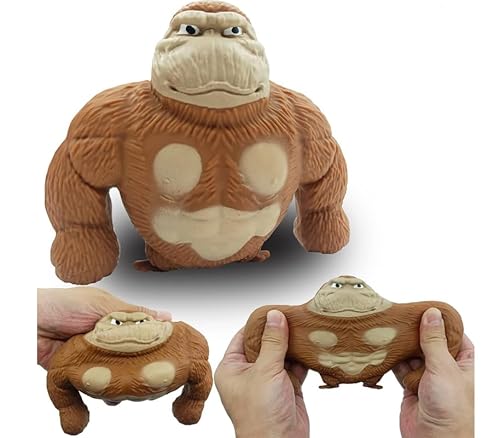 Gorila 15cm Grande Esmaga Antiestresse Macaco Estica Braço