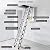 LYNMTPJ Concertina Loft Ladder Alloy Attic Access Ladder Home Loft Ladder Pull Down Attic Ladder Portable Attic Ladder Hidden Ladder Telescoping Ladder (A 80x100cm/20x90in)
