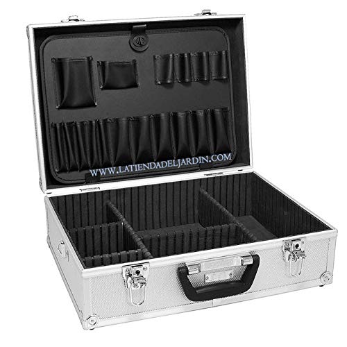 Suinga Valigetta in alluminio 46 x 33 x 16 cm resistente ideale per trasportare attrezzi in modo sicuro