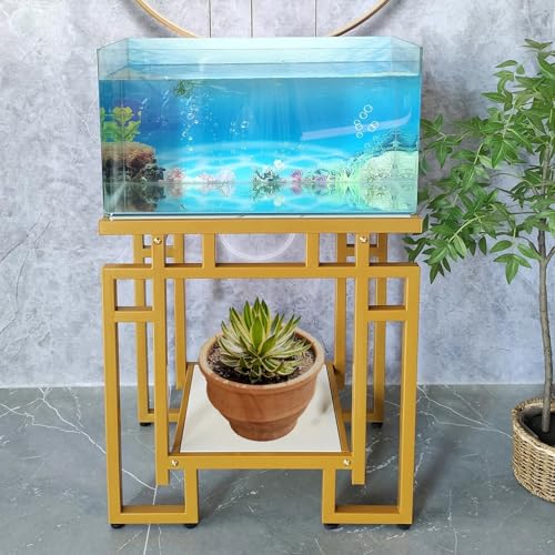Mueble para acuario antivibración de metal con almacenamiento inferior seguro 2