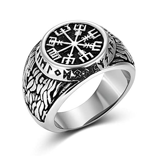 Anel Viking Retrô Masculino Mitologia Deuses Nórdicos Escandinavos Thor Em Aço Inox (33)