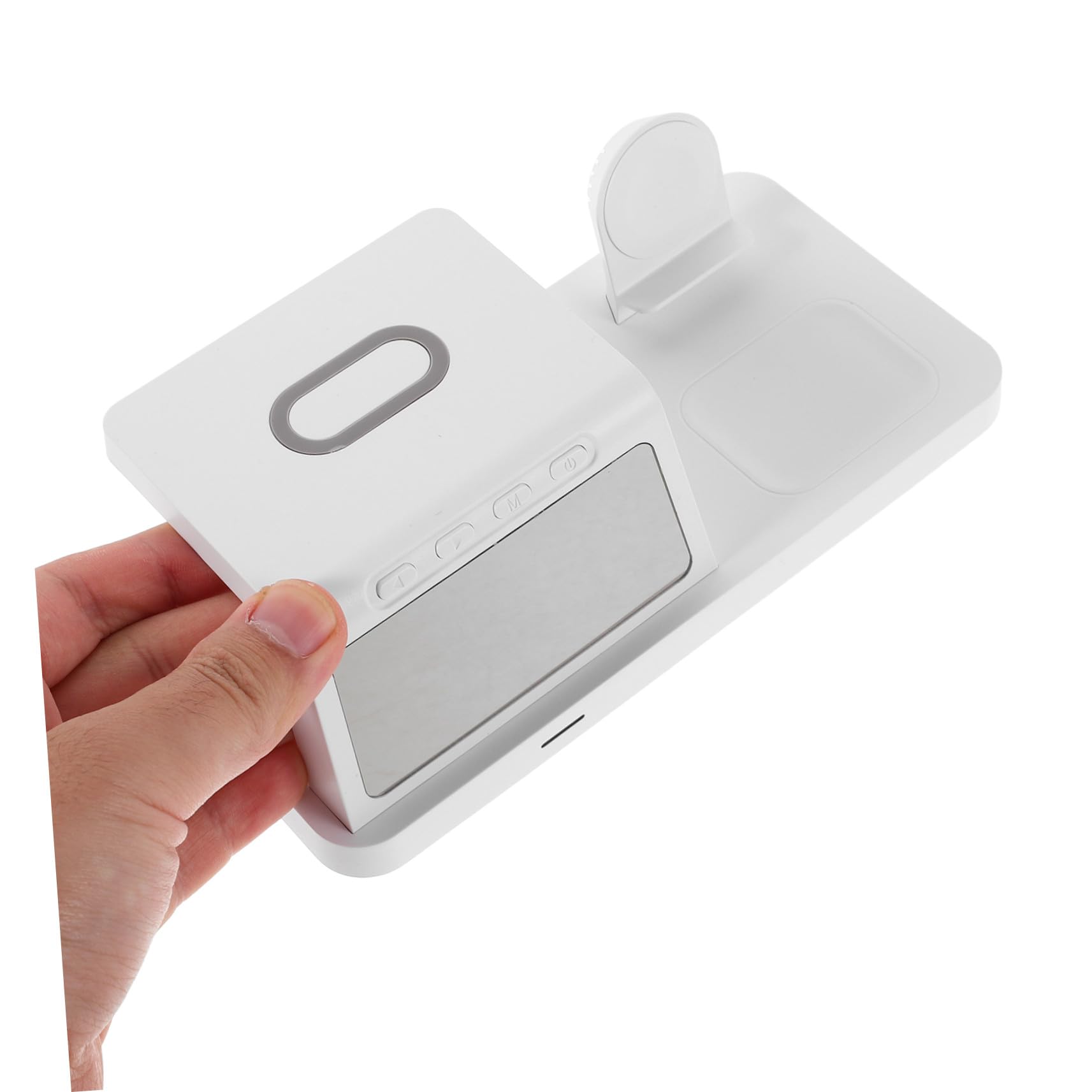 jojofuny 15w Caricatore Wireless da Tavolo Dock di Ricarica Multi-dispositivo Stazione di Ricarica Rapida Compatibile con Vari Smartphone Design Elegante per Scrivania o Comodino
