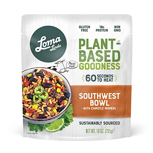 Loma Linda - Plant-Based Complete Meal Solution 10 Oz. Packets (Southwest Chipotle Bowl, 6 Pack) #TOP1