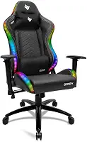 Cadeira Gamer Pichau Donek | RGB | Reclinável 90–180° | Couro PU | Estrutura Metálica | Preto | PG-DNK-RGB01