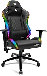 Cadeira Gamer Pichau Donek | RGB | Reclinável 90–180° | Couro PU | Estrutura Metálica | Preto | PG-DNK-RGB01