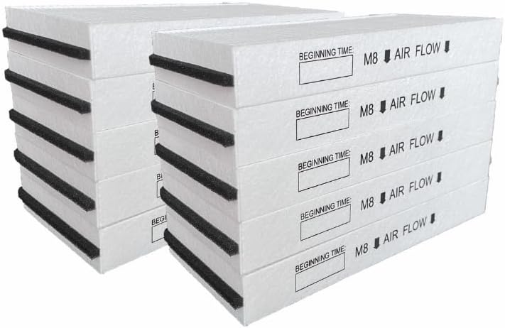 Ventilation Fan Air Filter - 10 Pack - Compatible with Panasonic Model Numbers FV10VEC1, FV10VEC2, FV10VEC2R