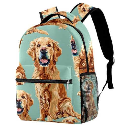 Sac à dos voyage enfant Golden Retriever pour les sorties et l'école