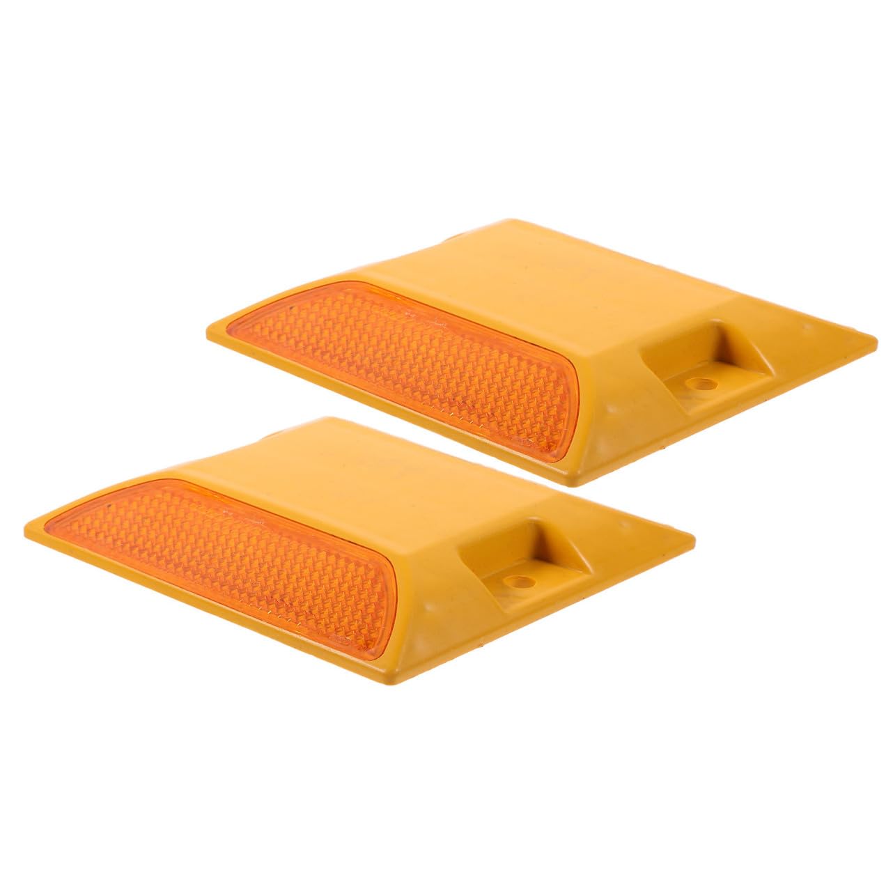 MAGICLULU 2pcs Reflective Markers Sturdy Road Pavement Markers for Driveways Sidewalks