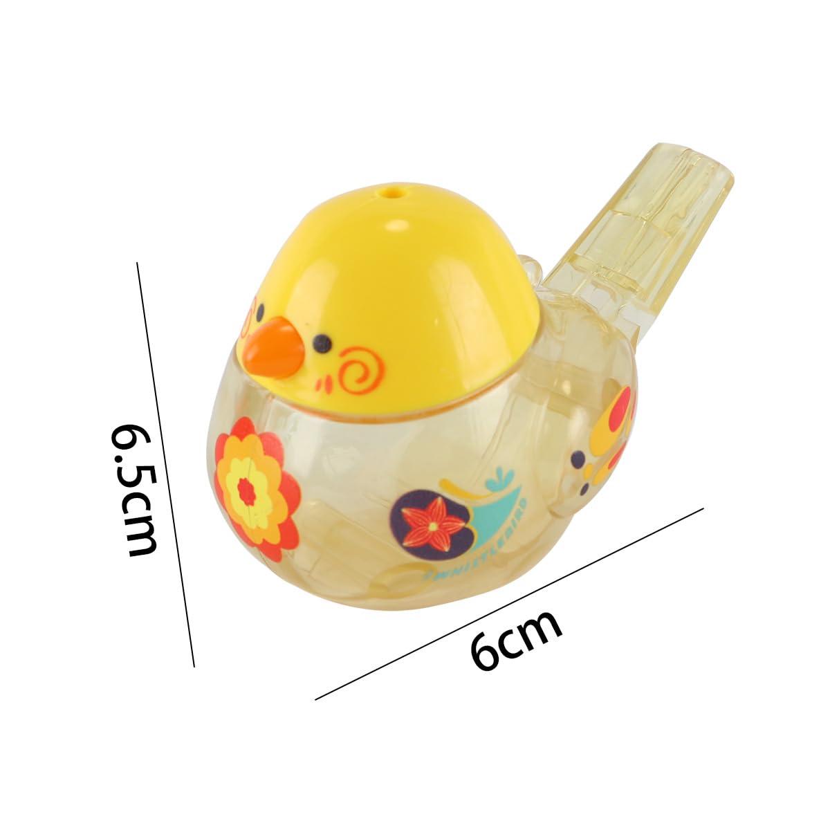 Sifflet à eau pour oiseaux, amusant, avec cordon, idéal comme cadeau d'anniversaire ou accessoire d'extérieur