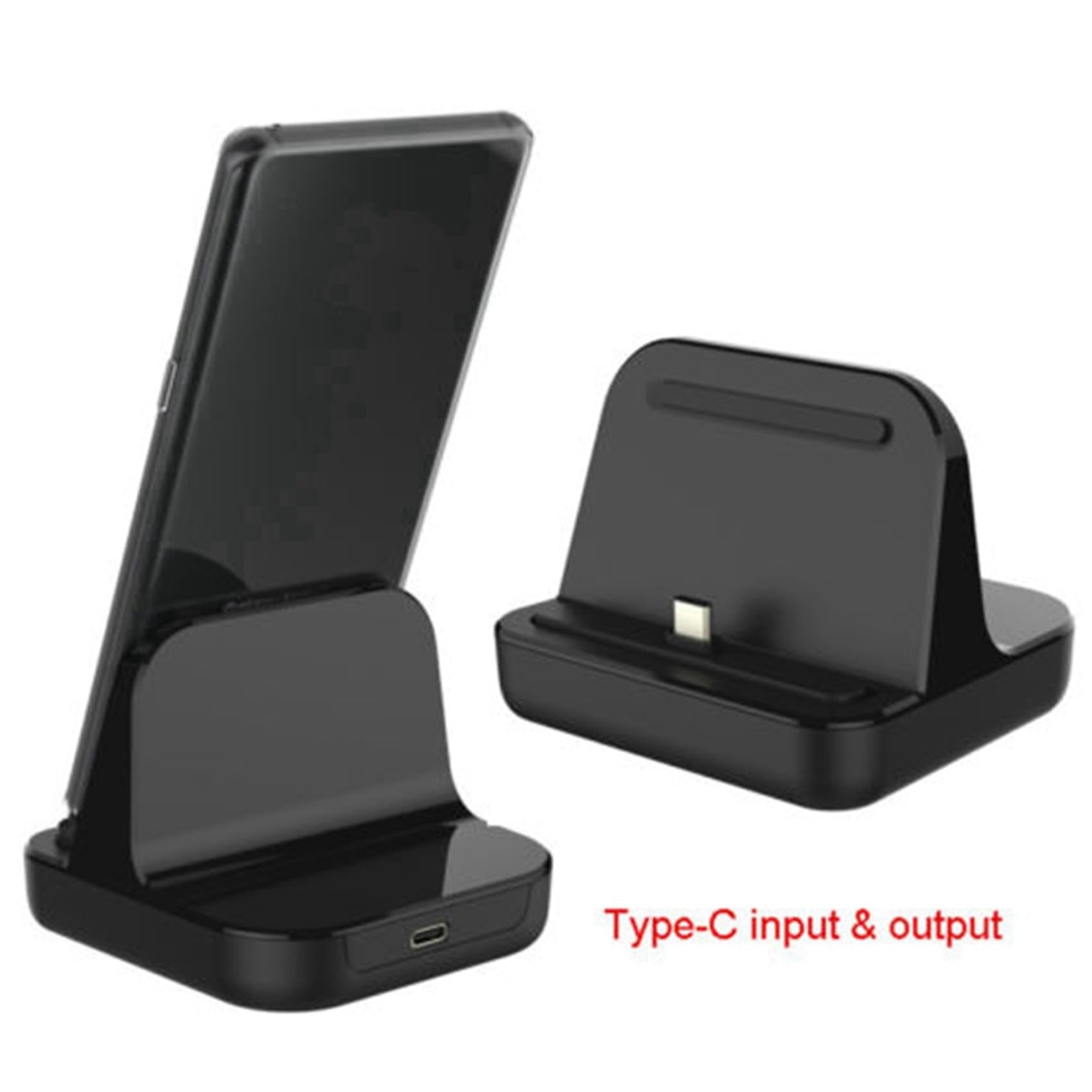 Baglaum 3X Type-C Charger Dock USB C 3.1 Cradle Charging Station for Android Phone 5V 2A for Type-C Smartphones, Black, 750124572