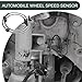 Surosha Wheel Speed Sensor, ABS Rear Left Wheel Speed Sensor, Black Automotive Anti-Lock Brake System Sensor, Auto Accessories Compatible with Heyue Models, Replacement OEM 3630050U2010