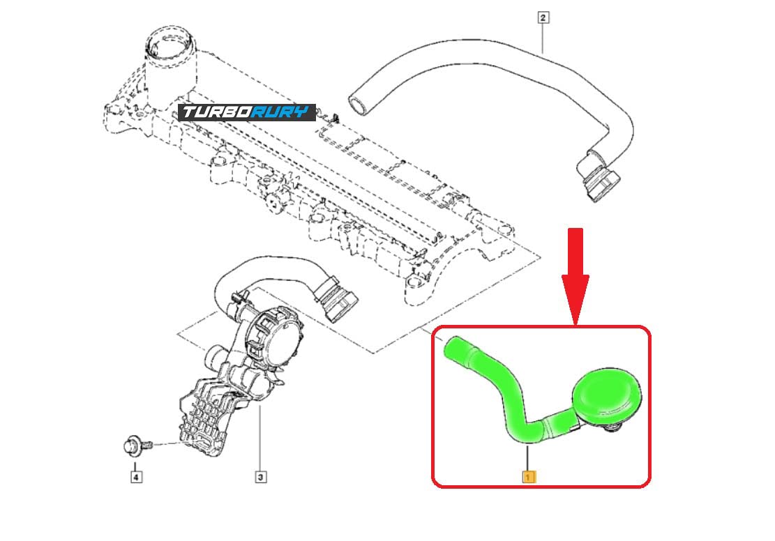 Manguera del respiradero del cárter de repuesto - Compatible con Dacia Logan Sandero - compatible con Renault Kangoo Clio II 1.5 dCi - OE 8200147551 Kevlar reforzado Resistente al desgaste