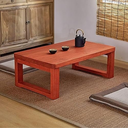 Table basse basse multifonctionnelle bois massif gain de place - 3
