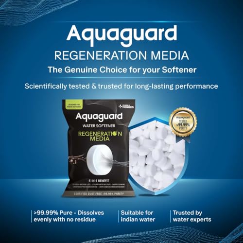 Image of Aquaguard Water Softener Regeneration Media Salt (10 Kg) | 5-IN-1 BENEFIT | CERTIFIED DUST FREE 99.9% PURE