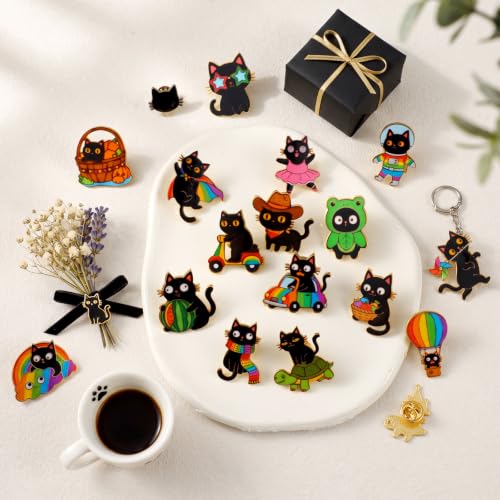 Image of 30 /60 Pcs Cute Enamel Pins Bulk Lapel Brooch
