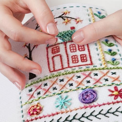 Image of Dexprosy DIY Stitch Book with Tools Set - Embroidery Felt Book, with Needle Thread, Sewing Patterns for Beginners, Craft Gift