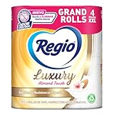 Papel Higiénico Regio Luxury Almond Touch 4 Rollos con 180 Hojas Dobles
