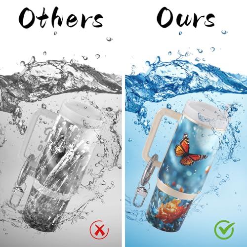 50% Off Mini UV DTF Keychain Wraps - 8 Flower Transfers for DIY Crafts - Image 7