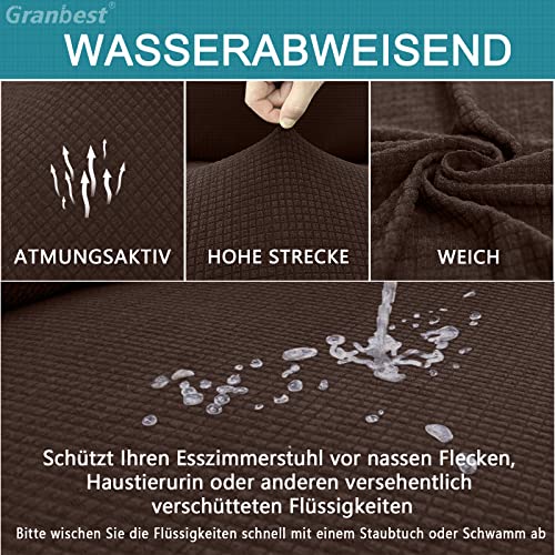 Granbest Premium Waterproof Dining Chair Covers Set of 4 - Image 3