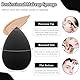 WLLHYF Mini Makeup Sponge Blender 6 Stück Beauty Sponge Blender Soft Pressed Puff Face Body Wet Dry Makeup Tool for Cosmetic Foundation Powder Concealer Under Eyes Highlight (Set 1)