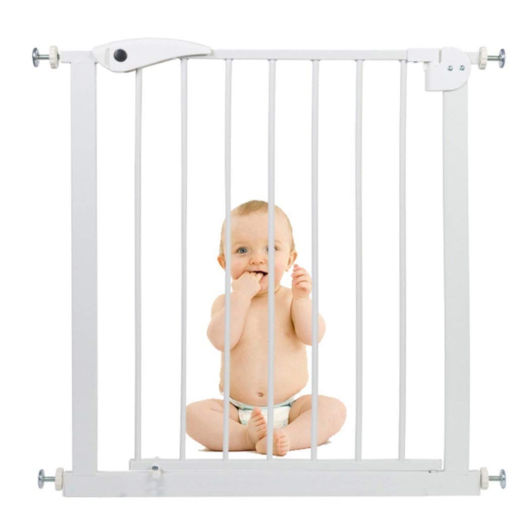 Pet Playpens Bramka Schodowa Bramka Dla Dzieci Metalowa Bramka Zabezpieczająca Z Obsługą Jedną Ręką I Trwałością, Tralki Schodowe Montowane Ciśnieniowo/120-127Cm