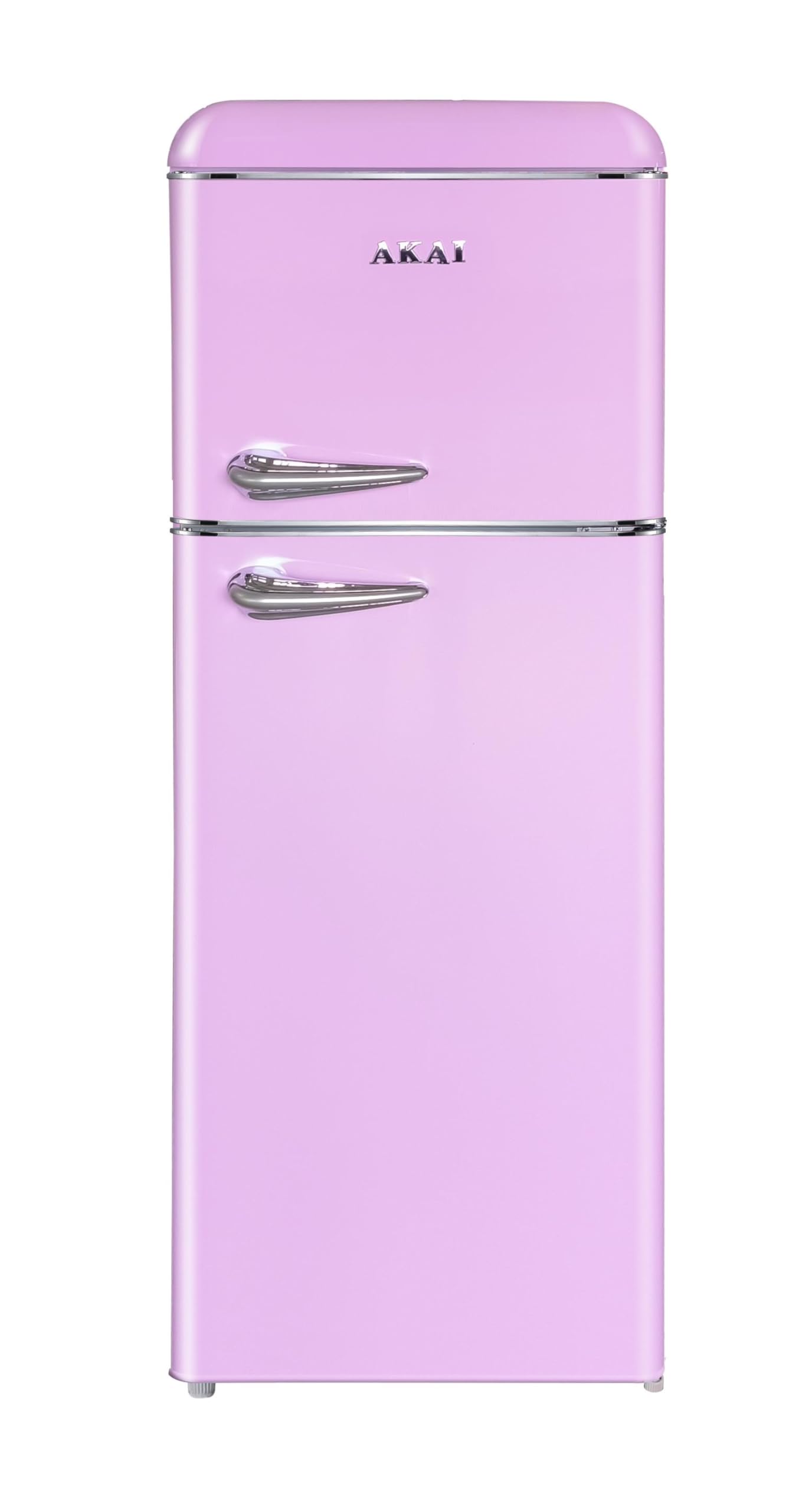 Akai Frigorifero Doppia Porta Vintage Anni 50 CLASS241KPK 147x55 cm cl. E Rosa