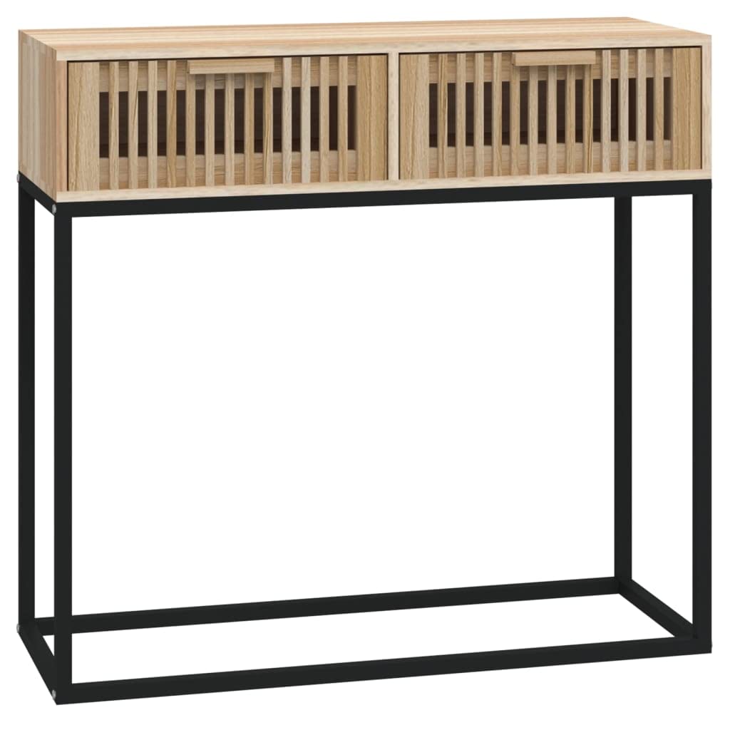 vidaXL Stolik konsolowy, 80x30x75 cm, materiał drewnopochodny i żelazo, konsola, stoliczek do przedpokoju, nowoczesny stolik, stolik do przedpokoju