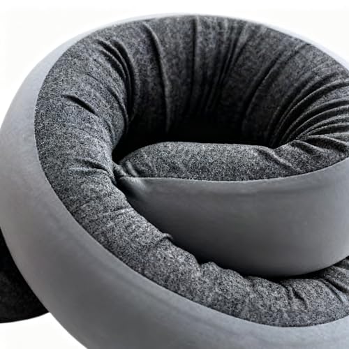 Oreiller cervical de voyage flexible et son coussin de nuque compact lavable - 8