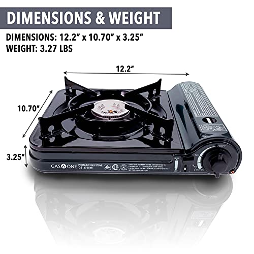 Gas One New 10,000 Btu Csa List Portable Butane Gas Stove With Carrying Case Csa Listed- Midnight #TOP1