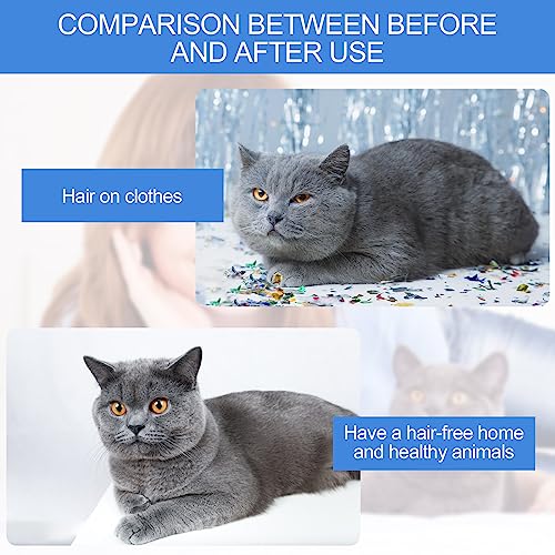 Mesybveo Brosse Chien Brosse Chat en Inoxydable, Brosse pour Chien Double Face 17+9 Dents, Brosse Chien Sous Poil Eliminer Nœuds et Sous Poil, Poignée avec Trou Suspension, pour Chiens, Chats – Image 6