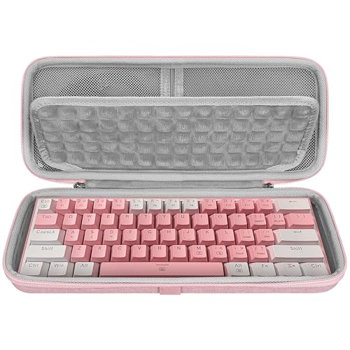 GEEKRIA 60% Compact Keyboard Case, Hard Shell Travel Bag for 61 K...