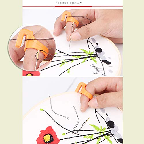 iSuperb 6 pcs Sewing Thread Cutter Ring Line Finger Cutting Tool for Yarn, Fishing Line