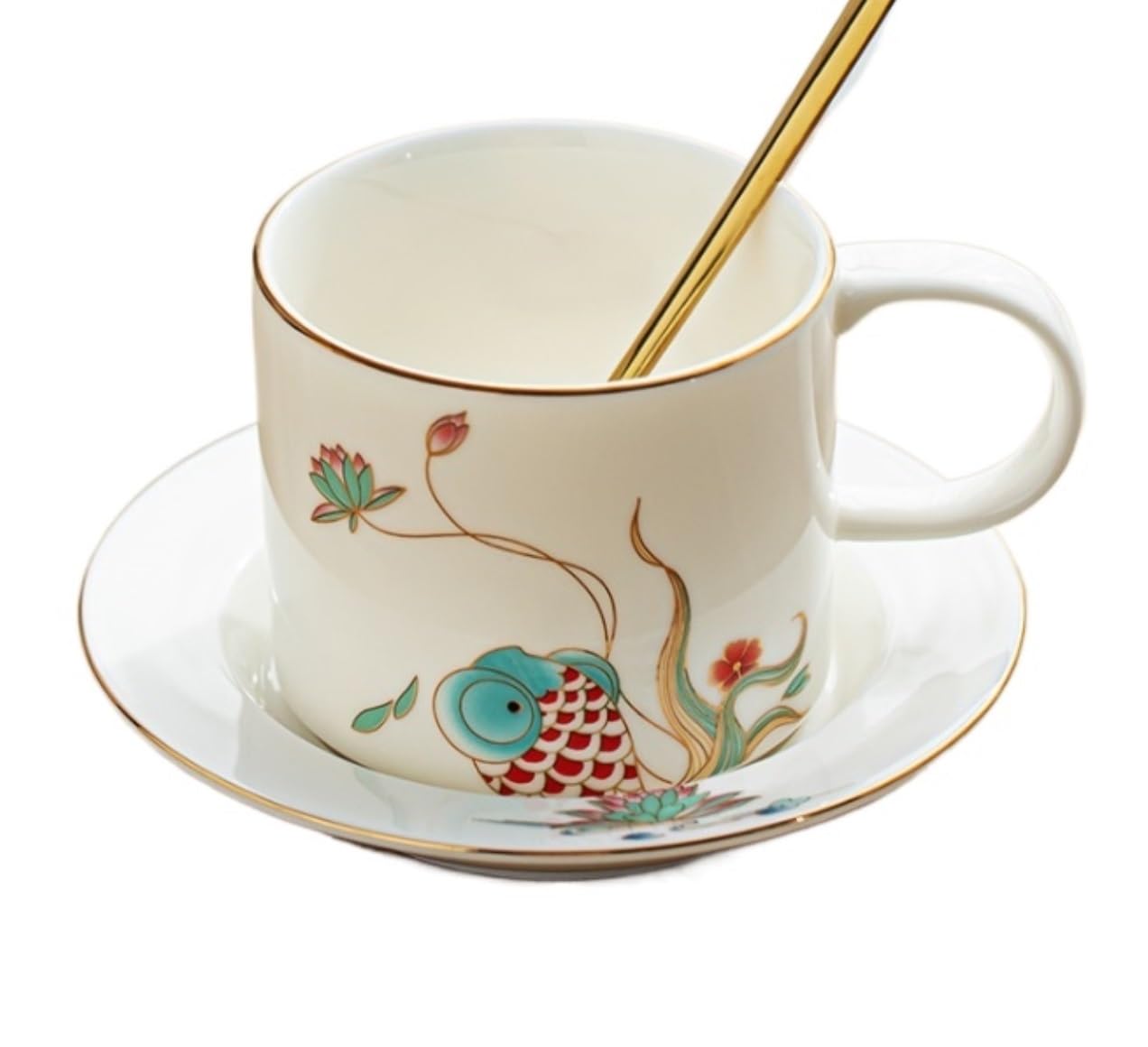 Kaffeeglas Teegläser Tassen Becher Keramik Kaffeetasse Haushaltsmilch Tasse Frühstück Haferflocken Tasse Exquisite Trinkbecher Tasse Cappuccino Gläser (Color : B, Size : 300ml)