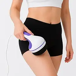 Massageador Orbital 360° para Drenagem Linfática – Reduz Inchaço, Melhora Circulação e Modela o Corpo – 110V – Roxo