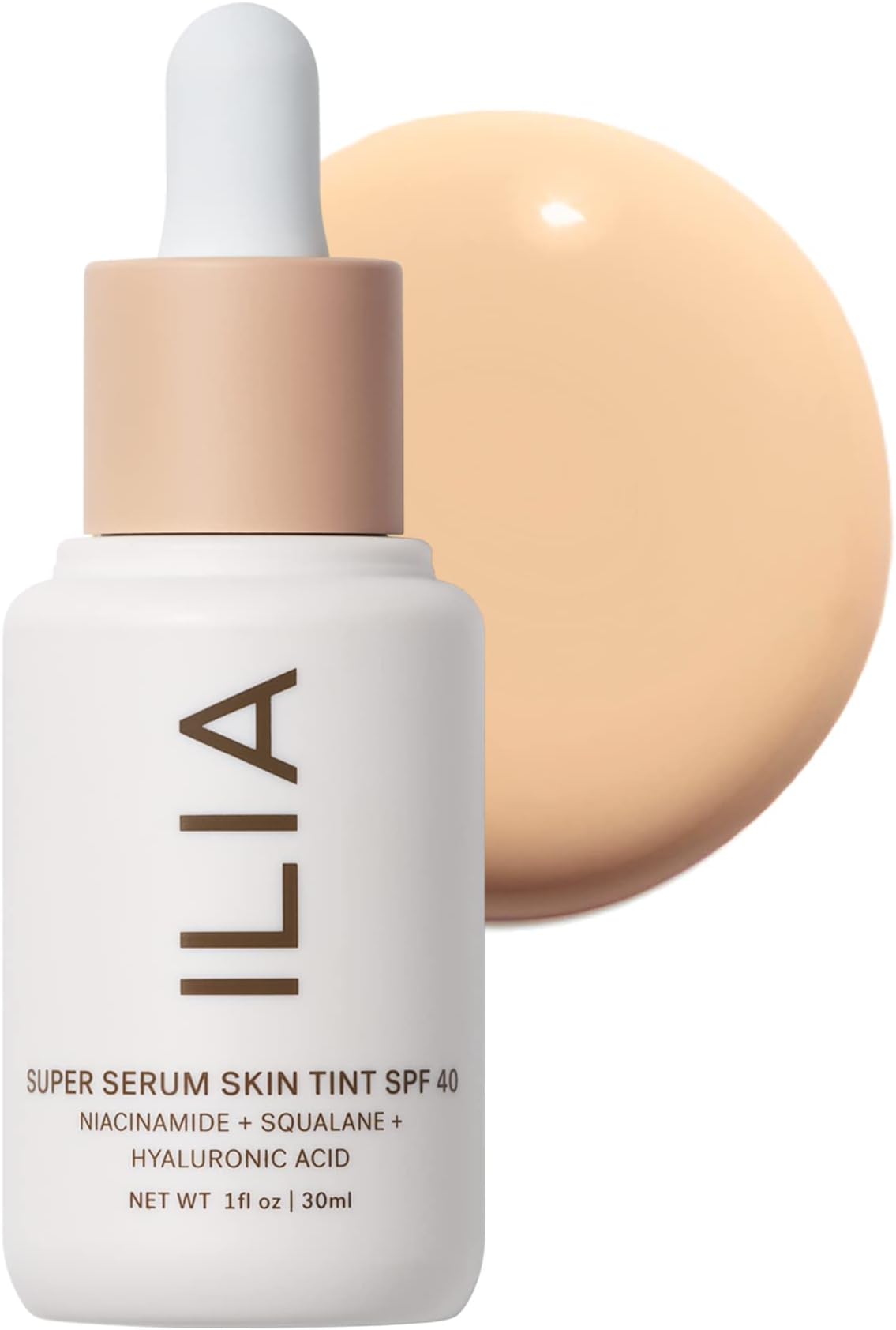 Super Serum Skin Tint SPF 40 | Non-Comedogenic, Vegan, Lightweight to Help Against Blue Light, + Pollution while Hydrating, Smoothing, + Refining (Balos ST3, 1 fl oz | 30 ml)