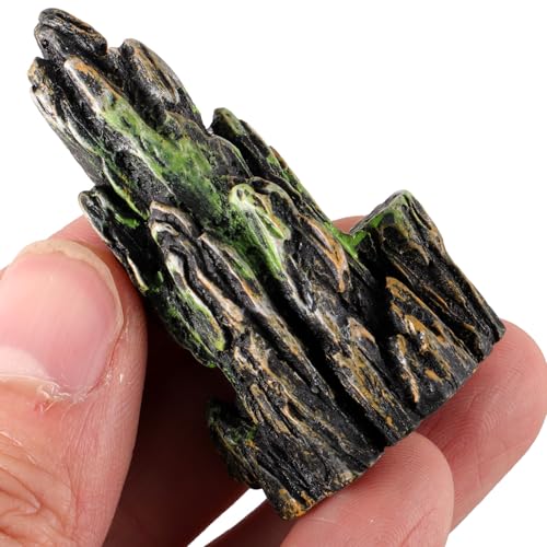 Image of Amosfun 8pcs Resin Mountain Rockery Mini Landscape Garden Bonsai Ornaments Aquarium Decoration Rocks 1.49x0.62 Inches