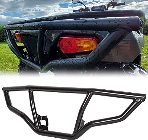 Ecotric Front/Rear/Front & Rear Brush Guard Bumper 2Pcs Compatible With 2014-2023 Polaris Sportsman 450 570 Black Steel Bumper Protector (Front And Rear, You May Receive 2 Packages) #TOP1