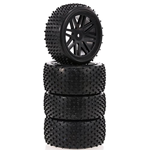 KKmoon 4 PCS 1/10 RC Off-road pneu ponto do prego padrão do passo V Hole Rim para 1/10 HPI Redcat RC