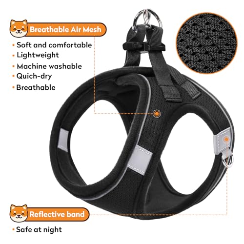 Pwod Dog Harness With Leash Set, No-Pull Step-In Reflective Pet Harness With 1 Leash Clips thumb #3