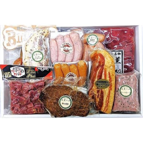 み〜と工房とんたろう熟成ハム10点セット(ハム、ソーセージ、ベーコン、焼豚、スペアリブ、牛たん)