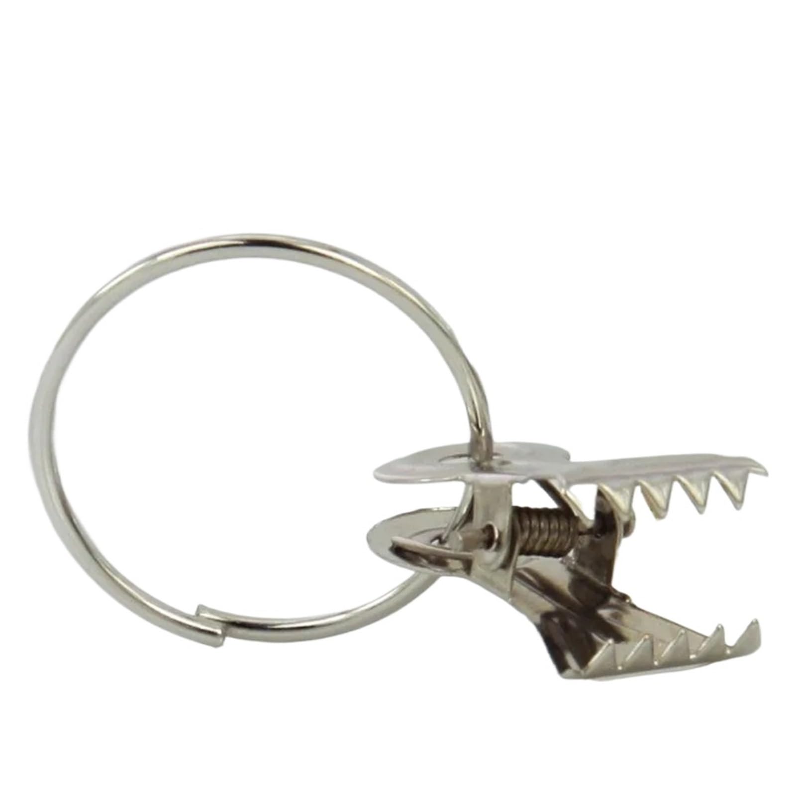 Vorhangringe, Vorhangringe mit Clips, 200 Stück, Edelstahl, robustes Gardinenzubehör for römische Stangen, silberfarben