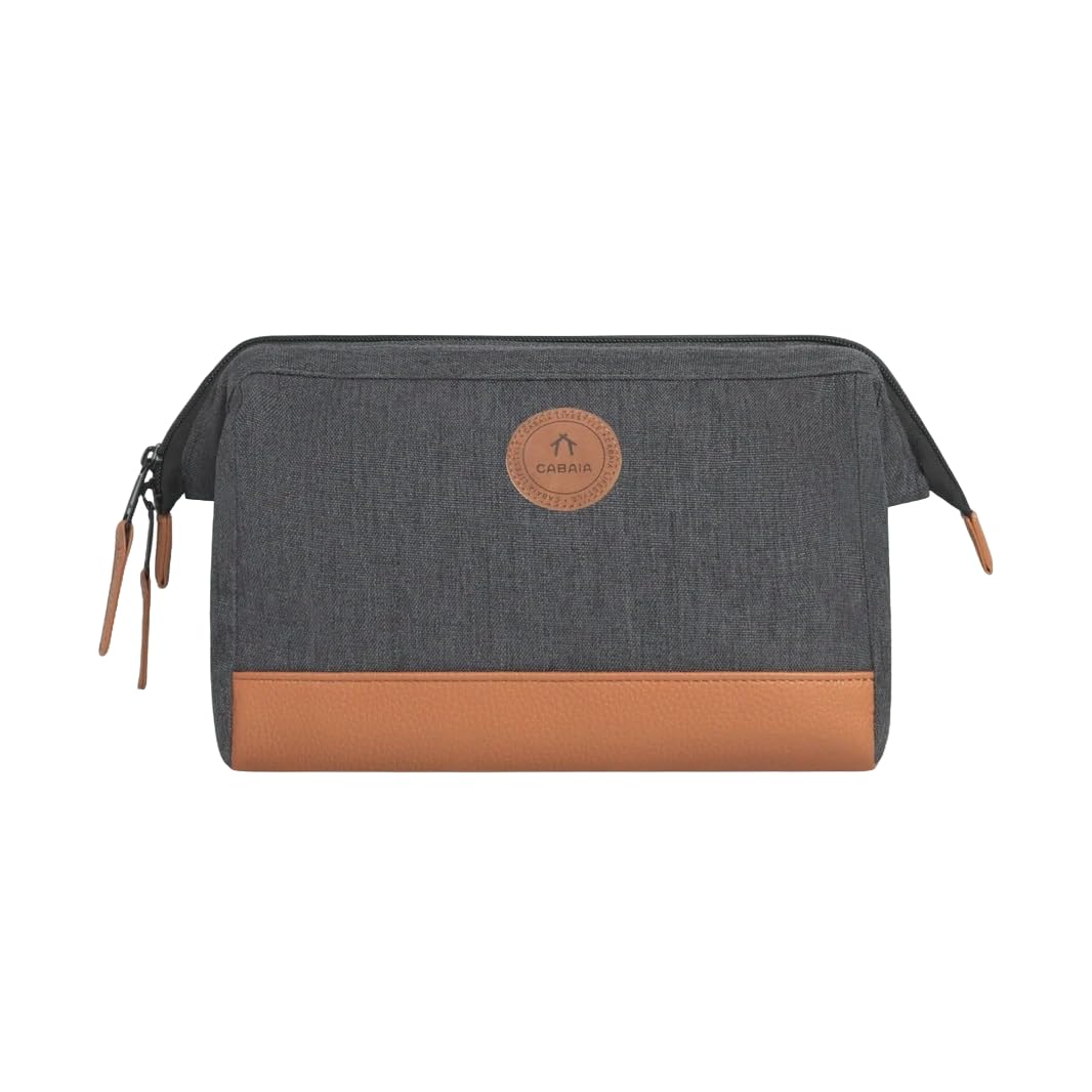 CABAIA - Neceser de Viaje para Hombre y Mujer - Bolsa de Aseo con Gran Apertura y 2 Bolsillos - Organizador Compacto Repelente al Agua - para Accesorios de Baño y Cosméticos
