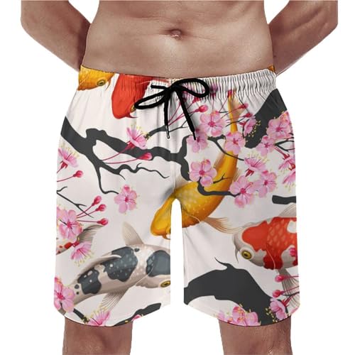 Swim trunk avec poches à motif floral pour vos journées de plage et piscine