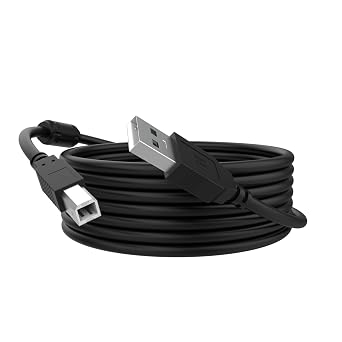 ET-2800 Printer Cable USB Cord for Epson EcoTank ET-2800, ET-2803, ET-4800, ET-2400, ET-2850, ET-8550, ET-4850, ET-4950, ET-3850, ET-15000 ET-8500 XP-5200 XP-4200 Printer to Computer, Laptop 10 FT