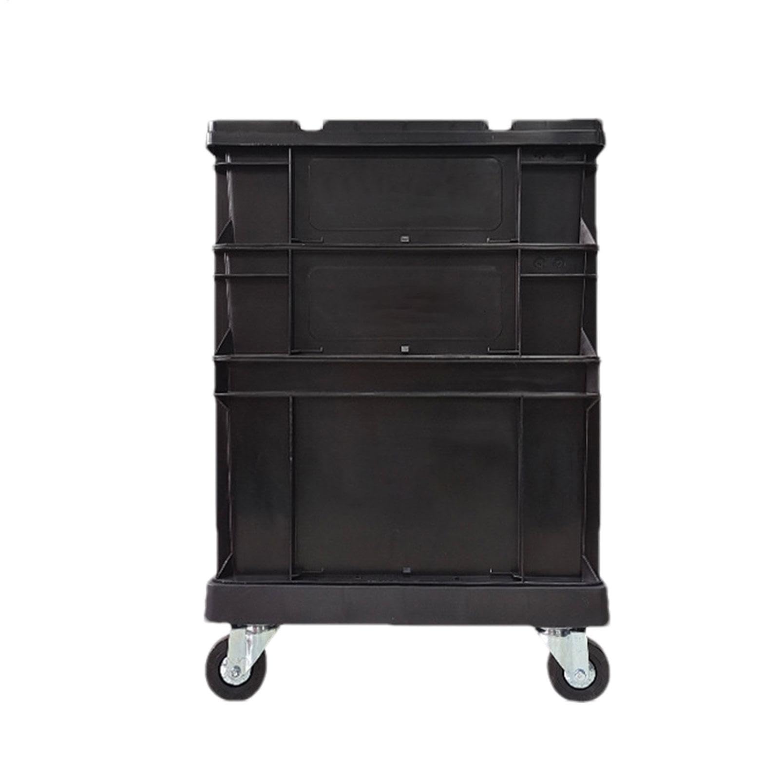 Contenitori Di Archiviazione Impilabili Con Ruote Stile Industriale | Scatola Grande Esterno Con Ruote per Casa Ufficio Esterno Campeggio Garage Soffitta Trasloco Imballaggio