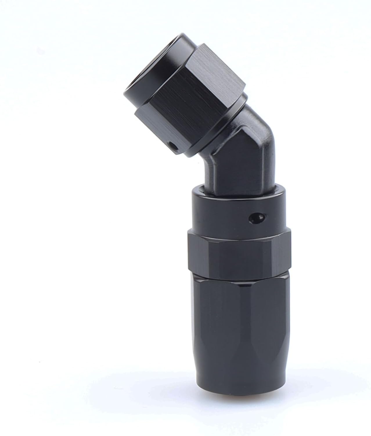 AC PERFORMANCE -16 AN 90 Degree Low Profile Forged Swivel Elbow Hose End Fitting, Black Aluminum