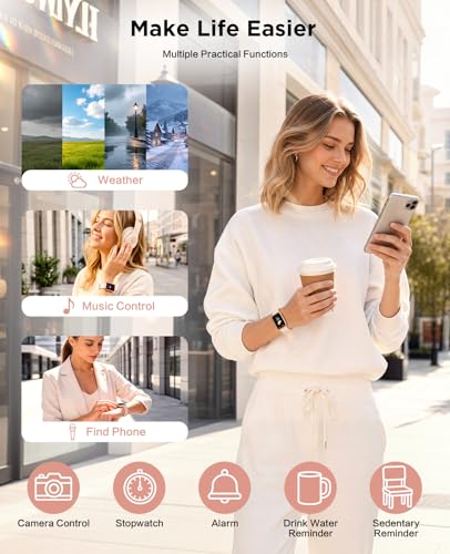Image of SOUYIE Smart Watch Fitness Trackers for Women, 24 /7 Health Activity Monitor